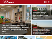 Frontpage screenshot for site: 057info portal - Zadar (http://www.057info.hr)