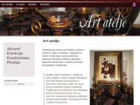 Frontpage screenshot for site: (http://www.art-atelje.hr)