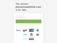 Frontpage screenshot for site: (http://www.poreznisavjetnik.com)