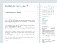 Frontpage screenshot for site: (http://pisemseminarski.blog.hr)