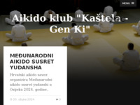 Frontpage screenshot for site: (http://www.aikidokastela.hr/)