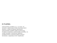 Slika naslovnice sjedišta: Informatička podrška d.o.o. (http://www.podrska.hr)