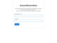 Frontpage screenshot for site: SoundGuardian (http://www.soundguardian.com)