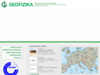 Frontpage screenshot for site: (http://www.geofizika.com)