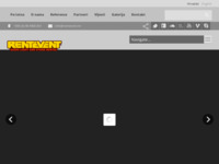 Frontpage screenshot for site: (http://www.rentevent.hr)