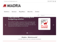 Frontpage screenshot for site: Miadria (http://www.miadria.com)