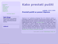 Frontpage screenshot for site: Kako prestati pušiti (http://www.prestati-pusiti.blog.hr/)