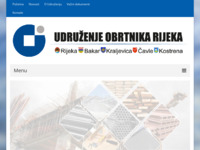 Frontpage screenshot for site: (http://www.obrtnici-rijeka.hr)