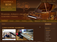Frontpage screenshot for site: (http://www.glazbala-kos.hr)