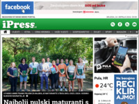 Frontpage screenshot for site: iPress.hr (http://www.ipress.hr)