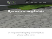 Frontpage screenshot for site: Z i G niskogradnja (http://www.zig-ng.hr)