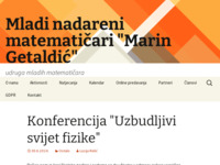 Frontpage screenshot for site: Mladi nadareni matematičari (http://www.mnm.hr)