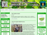 Frontpage screenshot for site: Vrbovečka udruga vinara i vinogradara (http://www.vinogradari-vrbovec.hr)
