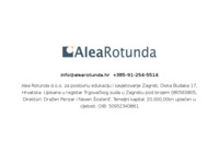 Frontpage screenshot for site: (http://www.alearotunda.hr/)