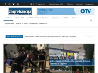 Frontpage screenshot for site: (http://www.zagrebancija.com)