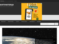 Frontpage screenshot for site: (http://www.antimaterija.com)