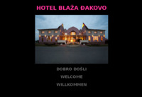 Frontpage screenshot for site: Hotel Blaža Đakovo (http://www.hotel-blaza.hr)