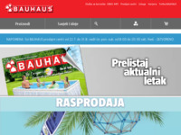 Frontpage screenshot for site: (http://www.bauhaus.hr/)