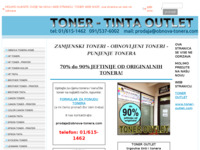 Frontpage screenshot for site: (http://obnova-tonera.com)