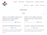 Frontpage screenshot for site: Zavod za javno zdravstvo vukovarsko srijemske županije (http://www.zzjz-vsz.hr)