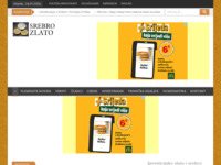 Frontpage screenshot for site: Prodaja i cijena zlatnika i srebrnjaka (http://www.srebrozlato.com/)