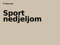 Frontpage screenshot for site: 'Sport nedjeljom' - nedjeljom u 13:30 na Z1 (http://www.sportnedjeljom.hr)