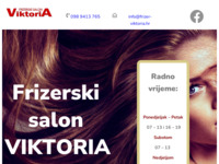 Frontpage screenshot for site: (http://frizer-viktoria.hr)