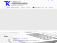 Frontpage screenshot for site: (http://tekon.hr)