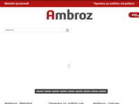 Frontpage screenshot for site: Ambroz d.o.o. Zagreb (http://www.ambroz.hr/)
