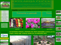Frontpage screenshot for site: Vrtlarija Čuček Zabok (http://www.vrtlarija.com)