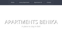 Frontpage screenshot for site: (http://www.apartments-benika.com/html/Hrv/indexhr.html)