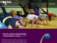 Frontpage screenshot for site: SRD Forma - sport i rekreacija (http://www.srdforma.hr)