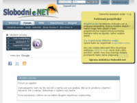 Frontpage screenshot for site: Slobodni.net (http://slobodni.net/index.php)