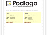 Frontpage screenshot for site: (http://podloga.hr)