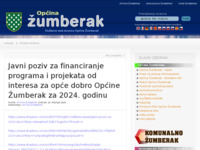 Frontpage screenshot for site: (http://www.zumberak.hr)