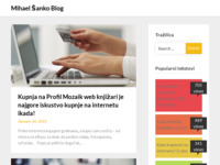 Frontpage screenshot for site: (http://blog.mihaelsanko.com)