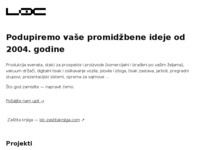 Frontpage screenshot for site: (http://www.ldc-zg.hr)