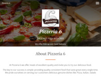 Frontpage screenshot for site: Pizzeria (http://www.pizzeria6.hr)