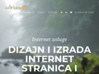 Frontpage screenshot for site: Adria Soft - Internet usluge (http://adriasoft.net)