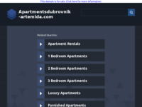 Frontpage screenshot for site: (http://www.apartmentsdubrovnik-artemida.com)