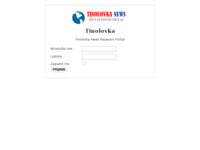 Frontpage screenshot for site: Tinolovka (http://www.tinolovka-news.com/)