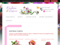 Frontpage screenshot for site: (http://www.dostavacvijeca.com)