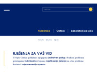 Frontpage screenshot for site: (http://www.ocni-centar.hr/)