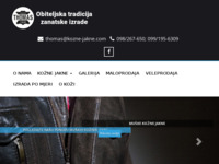 Frontpage screenshot for site: Thomas - moda u koži (http://www.kozne-jakne.com)