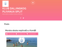 Frontpage screenshot for site: Klub daljinskog plivanja Split (http://www.kdpsplit.hr)