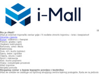 Frontpage screenshot for site: i-Mall internet shopping centar (http://www.i-mall.hr/)