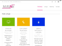 Frontpage screenshot for site: Mirine d.o.o. (http://www.mirine.hr)