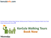 Frontpage screenshot for site: Moreška - viteška igra - Korčula (http://www.korculainfo.com/moreska_korcula.htm)