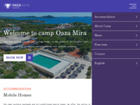 Frontpage screenshot for site: Oaza-Mira kamp (http://www.oaza-mira.hr/)