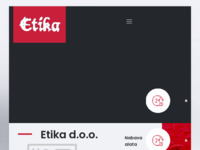 Frontpage screenshot for site: (http://www.etika.hr)